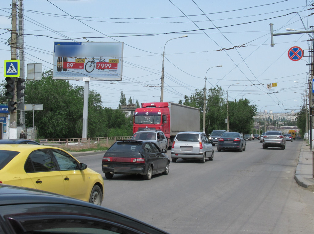 Фотография рекламного носителя, тип: Билборд 3x6, адрес: Ополченская ул., д.38 Х Батова ул., Волгоград, Волгоградская область, Россия. Сторона Б №1000661