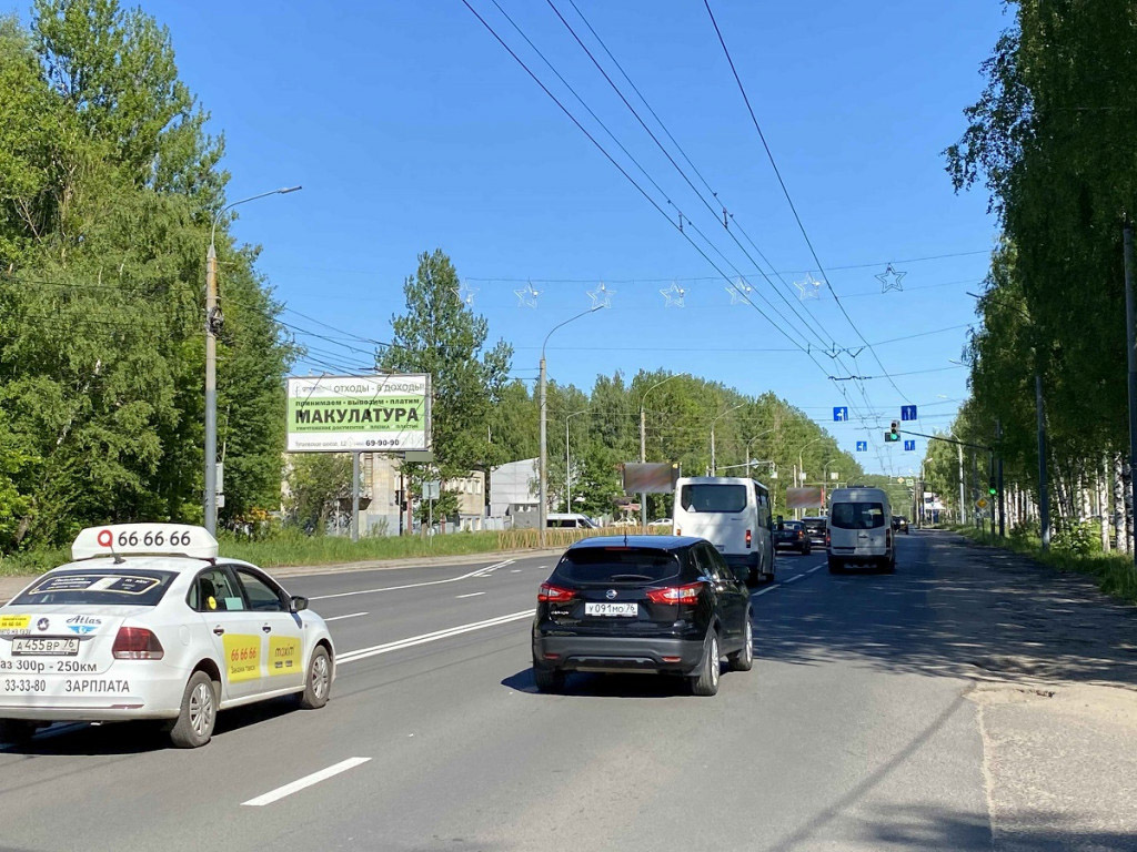 Фотография рекламного носителя, тип: Билборд 3x6, адрес: Ленинградский пр-т. Х Е.Колесовой ул., Ярославль, Ярославская область, Россия. Сторона Б №569490