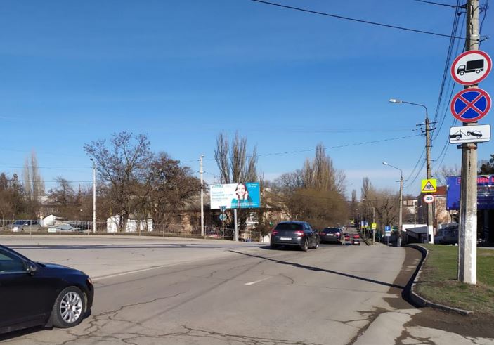 Фотография рекламного носителя, тип: Билборд 3x6, адрес: Желябова ул., д.37/6, Симферополь, Республика Крым, Россия. Сторона Б №797609