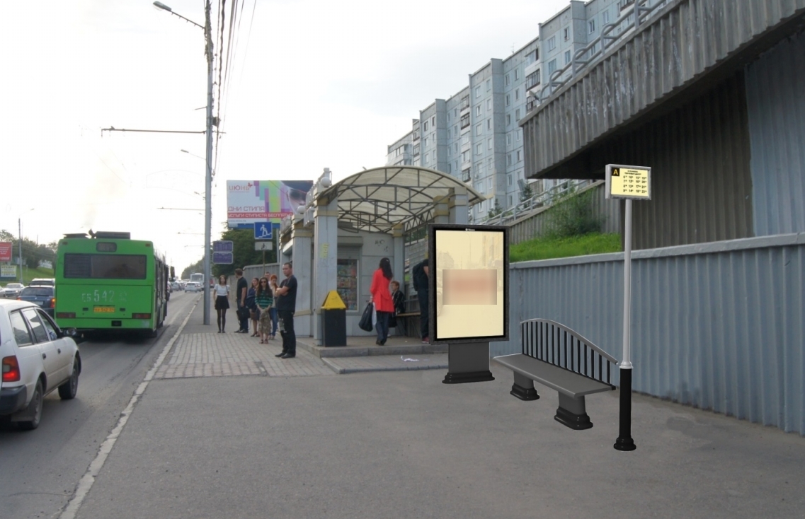 Фотография рекламного носителя, тип: Ситиформат 1.8x1.2, адрес: Копылова ул., д.42, Красноярск, Красноярский край, Россия. Сторона А №567327