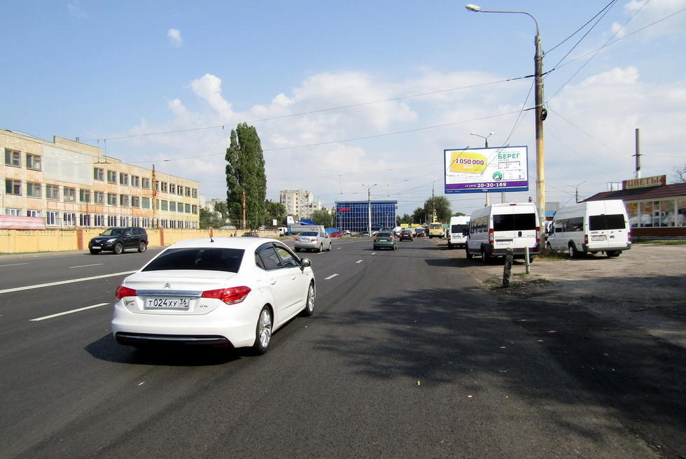 Фотография рекламного носителя, тип: Билборд 3x6, адрес: Новосибирская ул. Х Чебышева ул., Воронеж, Воронежская область, Россия. Сторона А №444524