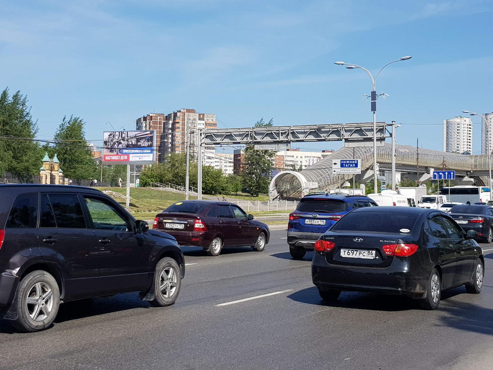 Фотография рекламного носителя, тип: Билборд 3x6, адрес: Бебеля ул., д.148 X Таватуйская ул., Екатеринбург, Свердловская область, Россия. Сторона Б №538599