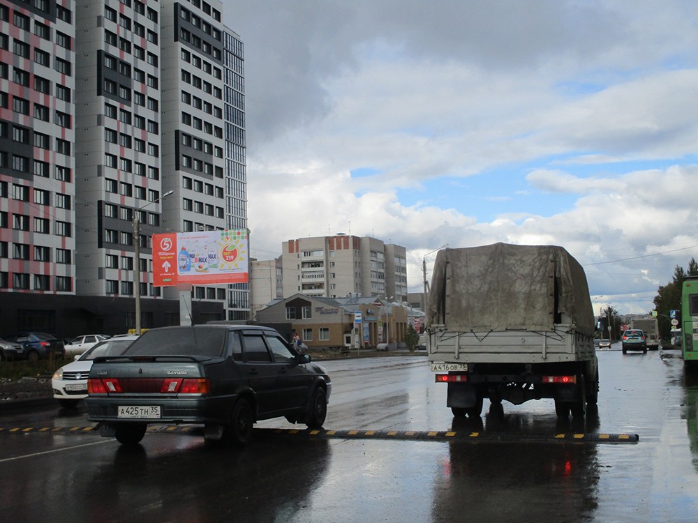 Фотография рекламного носителя, тип: Билборд 3x6, адрес: Конева ул. Х Архангельская ул., Вологда, Вологодская область, Россия. Сторона Б №643345