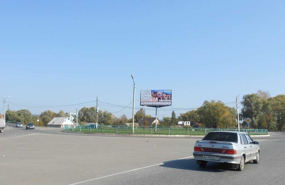 Фотография рекламного носителя, тип: Билборд 3x6, адрес: Калинина ул. X Титова ул., Рузаевка, Республика Мордовия, Россия. Сторона A №1078674