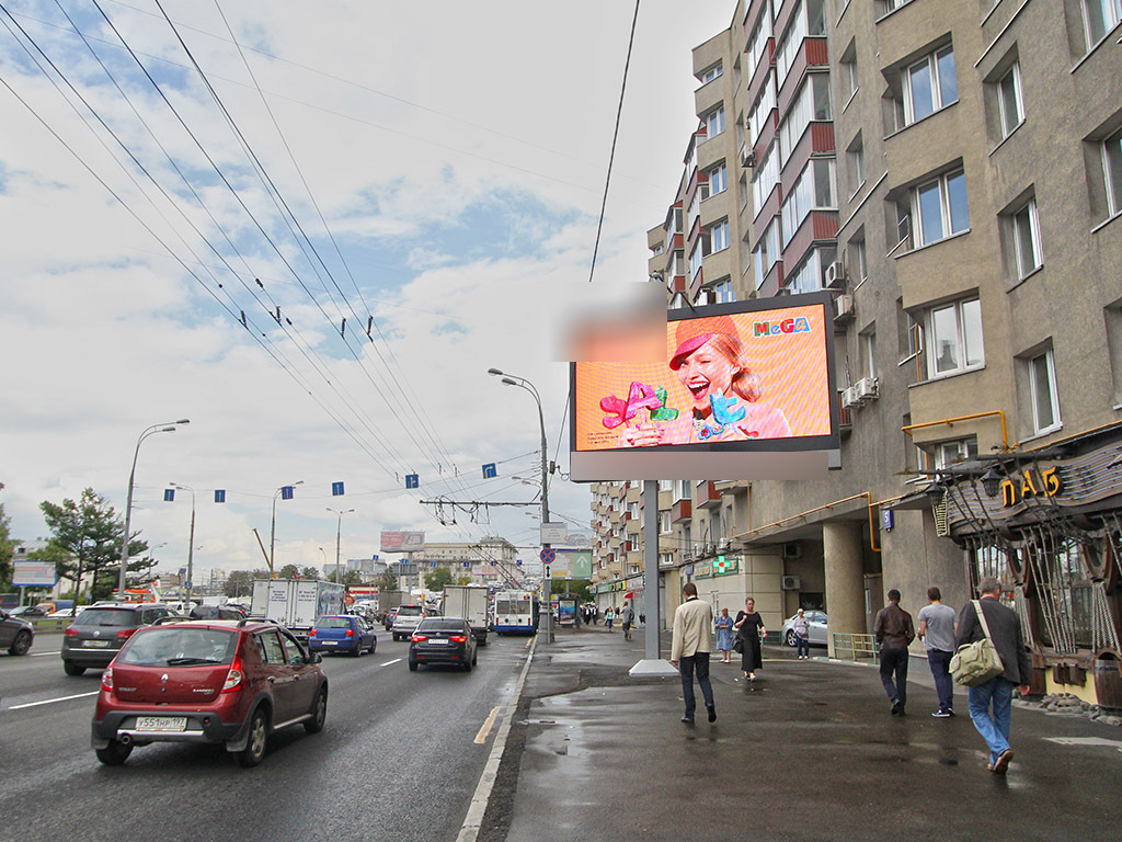 Фотография рекламного носителя, тип: Билборд 3x6, адрес: Нижняя Масловка ул., д.5, поз.1, Москва, Россия. Сторона Ah1-Аh4 №887634