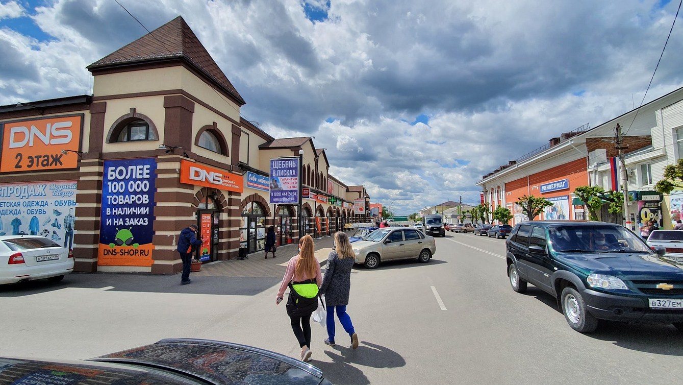 Фотография рекламного носителя, тип: Ситиформат 1.8x1.2, адрес: Ленина ул., д.31, Торговые ряды, поз.1, Острогожск, Воронежская область, Россия. Сторона Б №1067057