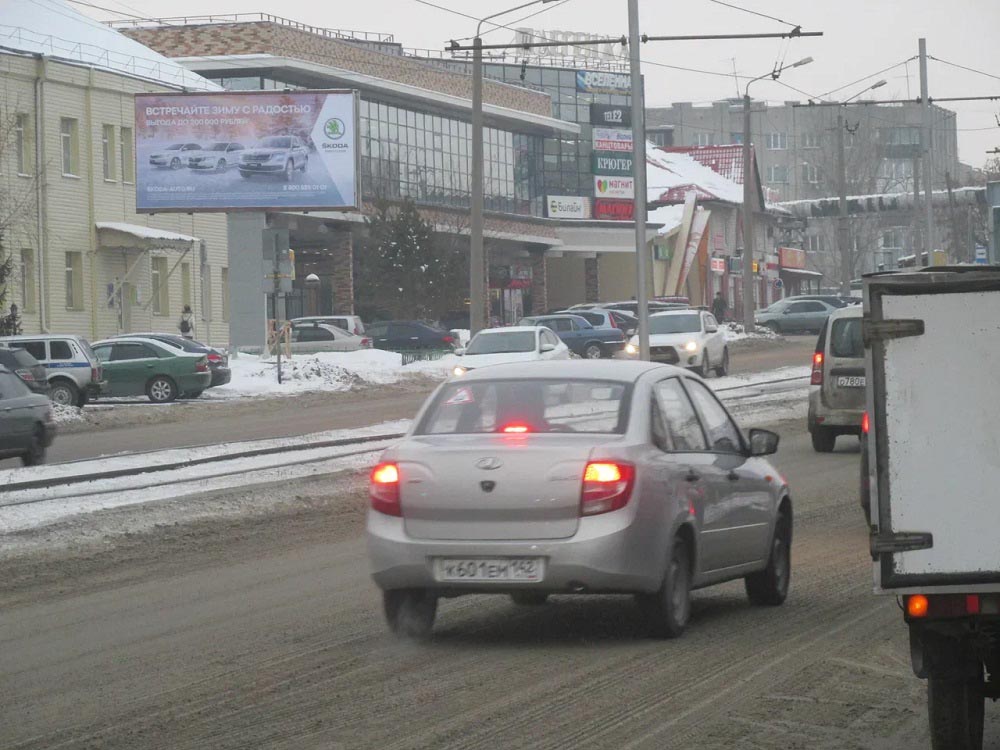 Фотография рекламного носителя, тип: Билборд 3x6, адрес: Кузнецкий пр-т., д.102, Кемерово, Кемеровская область, Россия. Сторона Б №846888