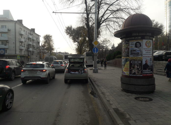 Фотография рекламного носителя, тип: Уличный информационный стенд, адрес: Большая Садовая ул., д.115, Краснодар, Краснодарский край, Россия. Сторона А1 №1326055