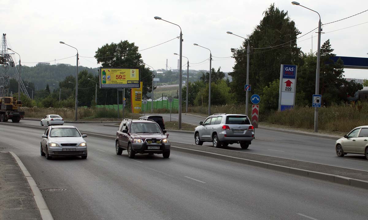 Фотография рекламного носителя, тип: Билборд 3x6, адрес: Балтийская ул. Х Энтузиастов ул., Томск, Томская область, Россия. Сторона A №839688