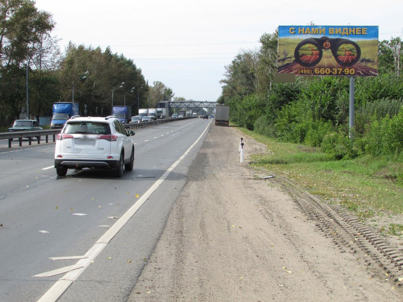 Фотография рекламного носителя, тип: Билборд 3x6, адрес: М-7 Волга а/д., 66 730м, Московская область, Россия. Сторона А №630094