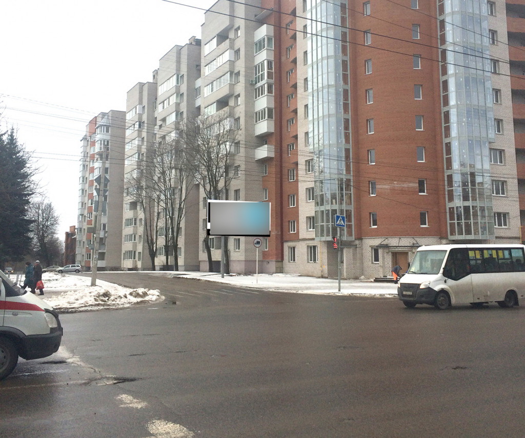 Фотография рекламного носителя, тип: Билборд 3x6, адрес: Зои Космодемьянской ул., д.4, Смоленск, Смоленская область, Россия. Сторона А №857276