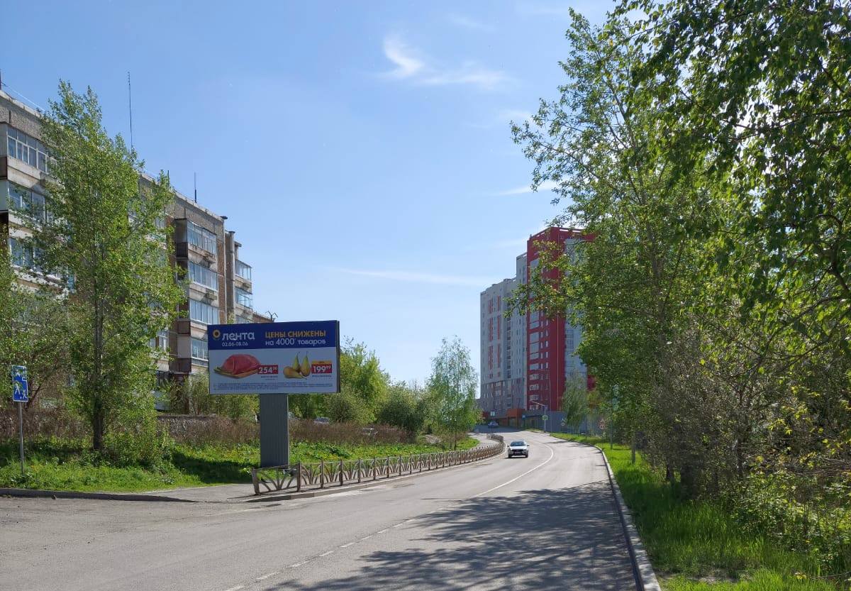 Фотография рекламного носителя, тип: Билборд 3x6, адрес: Береговая ул., д.64, Первоуральск, Свердловская область, Россия. Сторона B №1069732