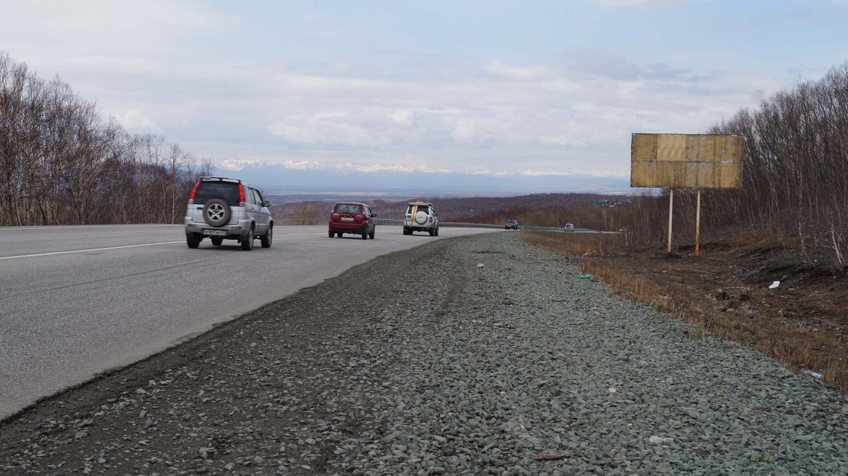 Фотография рекламного носителя, тип: Билборд 3x6, адрес: Федеральная трасса, 14 000м, Петропавловск-Камчатский, Камчатский край, Россия. Сторона А №777478