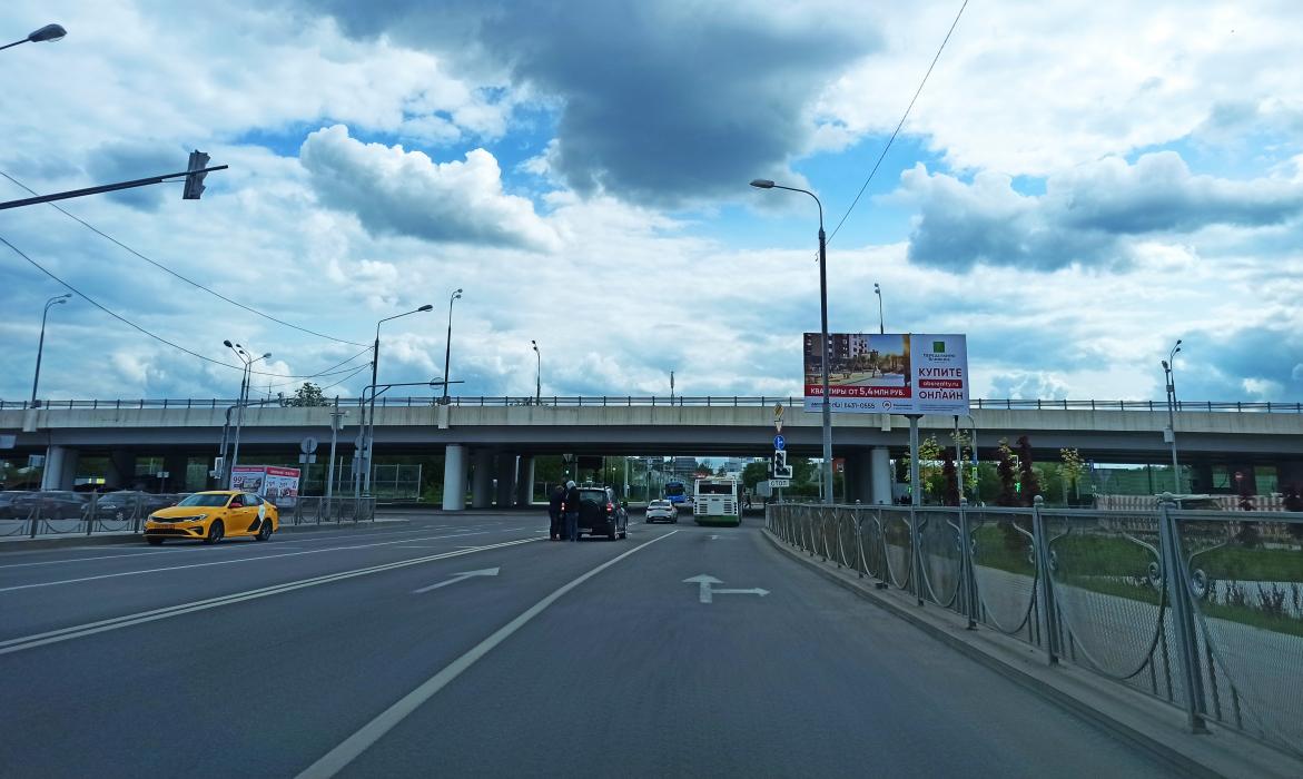 Фотография рекламного носителя, тип: Билборд 3x6, адрес: Рассказово д., Корнея Чуковского ул. Х Боровское ш., Москва, Россия. Сторона А1 №821401