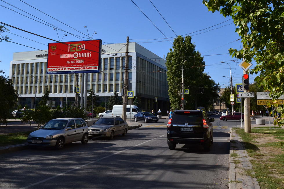 Фотография рекламного носителя, тип: Билборд 3x6, адрес: Порт-Саида ул. Х Мира ул., Волгоград, Волгоградская область, Россия. Сторона Б №337552