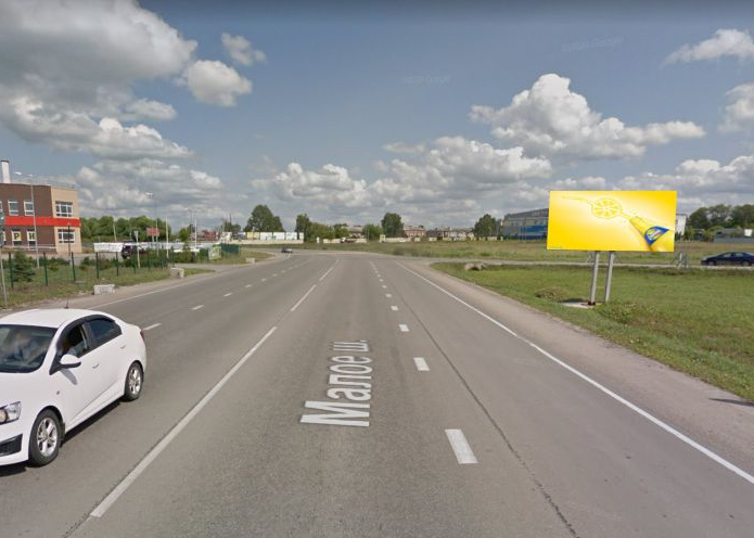 Фотография рекламного носителя, тип: Билборд 3x6, адрес: Рыбное г., Малое ш., д.4, напротив, Рязанская область, Россия. Сторона А №1075570