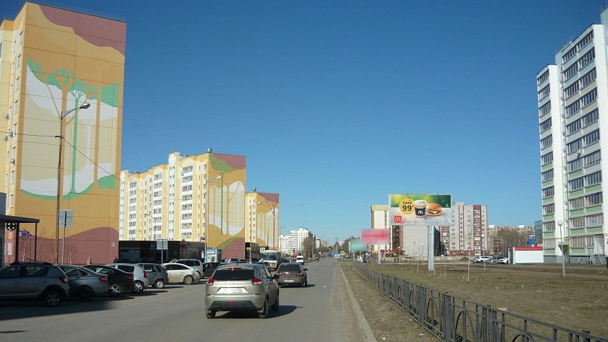 Фотография рекламного носителя, тип: Билборд 3x6, адрес: Студенческая ул., д.34, с противоположной стороны, Нижнекамск, Республика Татарстан, Россия. Сторона А №761454