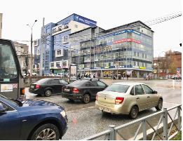 Фотография рекламного носителя, тип: Пиллар 3x1.4, адрес: Попова ул. Х Екатерининская ул., Пермь, Пермский край, Россия. Сторона С №1076296