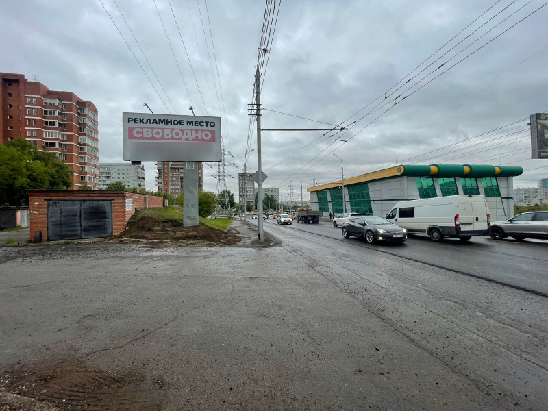 Фотография рекламного носителя, тип: Билборд 3x6, адрес: Елены Стасовой ул., д.1, Красноярск, Красноярский край, Россия. Сторона Б №779993