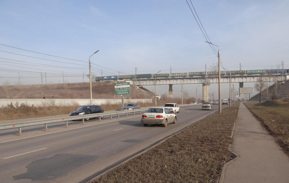 Фотография рекламного носителя, тип: Ситиборд 2.7x3.7, адрес: Брянская ул., д.324, Красноярск, Красноярский край, Россия. Сторона B №819819