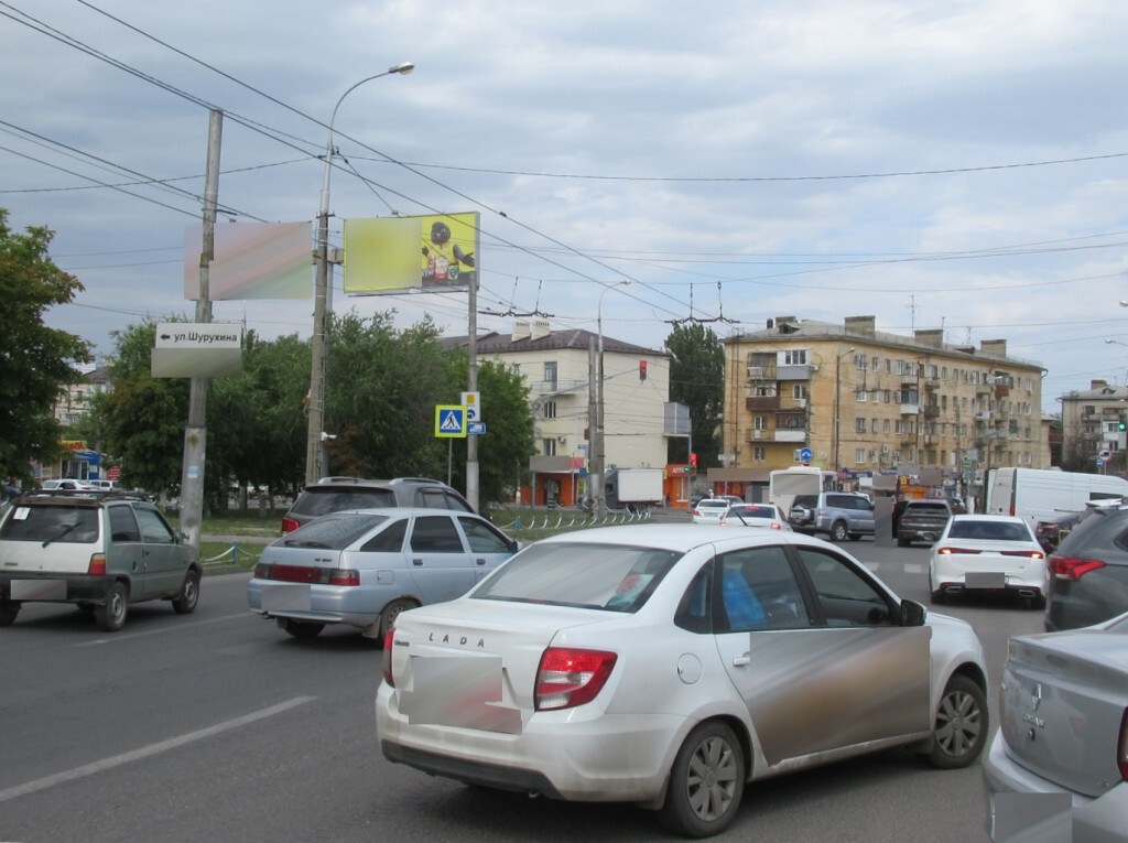 Фотография рекламного носителя, тип: Билборд 3x6, адрес: Ополченская ул., транспортная развязка с Шурухина ул., Волгоград, Волгоградская область, Россия. Сторона А4 №1000659