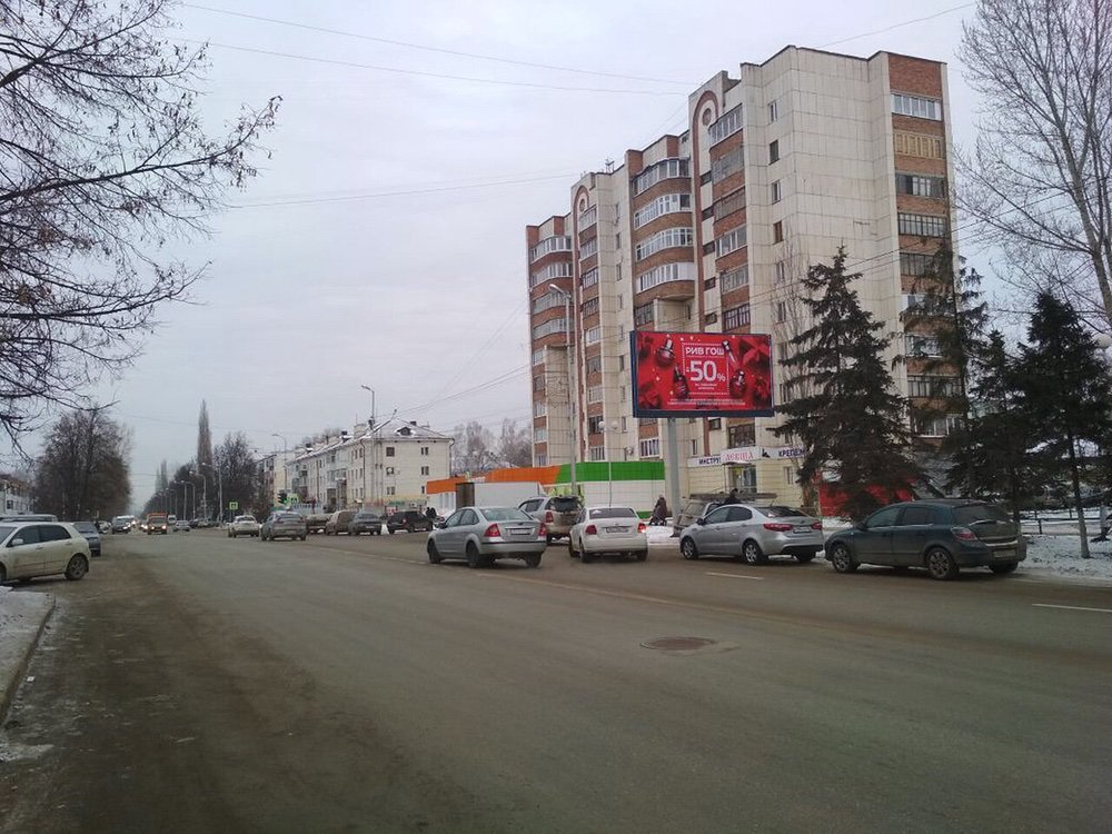 Фотография рекламного носителя, тип: Билборд 3x6, адрес: Правды ул., д.17, Уфа, Республика Башкортостан, Россия. Сторона А №746139