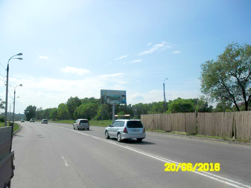 Фотография рекламного носителя, тип: Билборд 3x6, адрес: Магистральная ул., д.13, Комсомольск-на-Амуре, Хабаровский край, Россия. Сторона А №842977