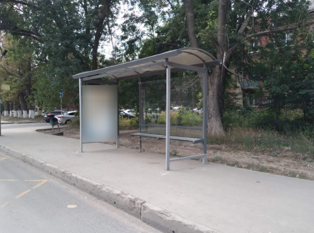 Фотография рекламного носителя, тип: Остановка 1.8x1.2, адрес: Кирова пр., д.24 Х Ветлянская ул., Самара, Самарская область, Россия. Сторона В1 №1079595