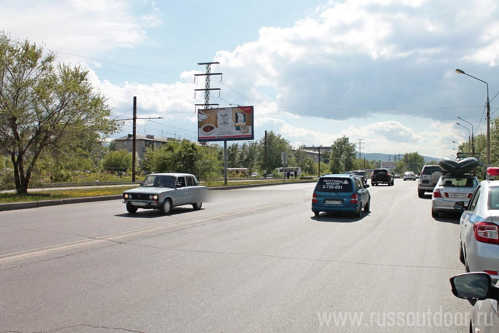 Фотография рекламного носителя, тип: Билборд 3x6, адрес: Волжская ул., д.21, Красноярск, Красноярский край, Россия. Сторона Б №325697