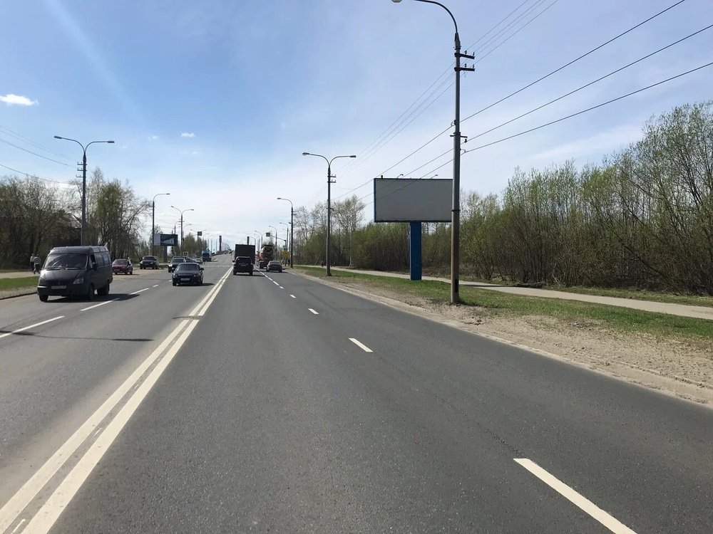 Фотография рекламного носителя, тип: Билборд 3x6, адрес: Папанина ул., д.9, Архангельск, Архангельская область, Россия. Сторона А №765979