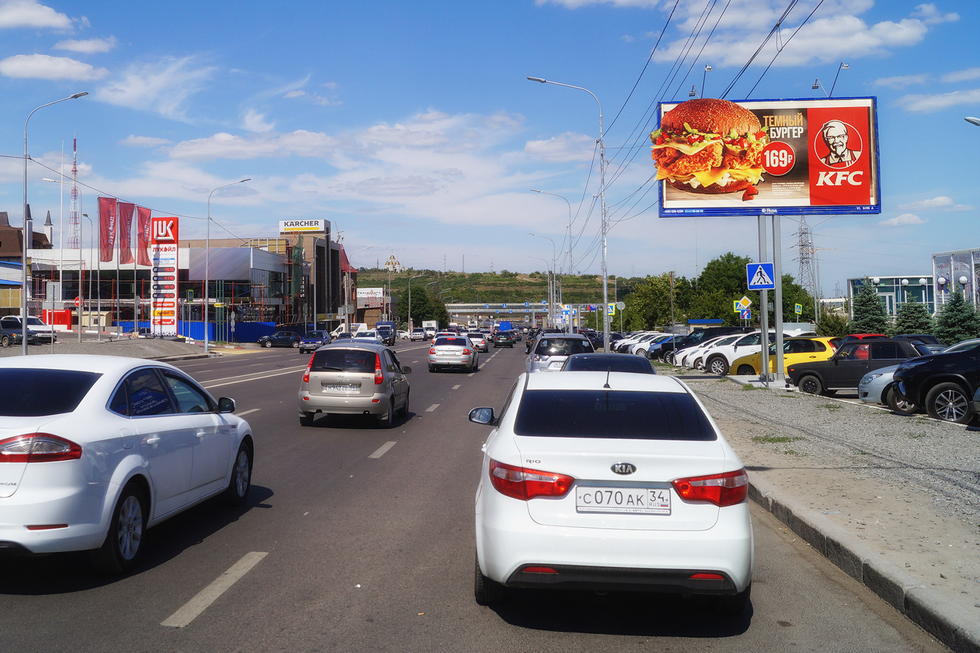 Фотография рекламного носителя, тип: Билборд 3x6, адрес: Маршала Рокоссовского ул., Волгоград, Волгоградская область, Россия. Сторона А №337495