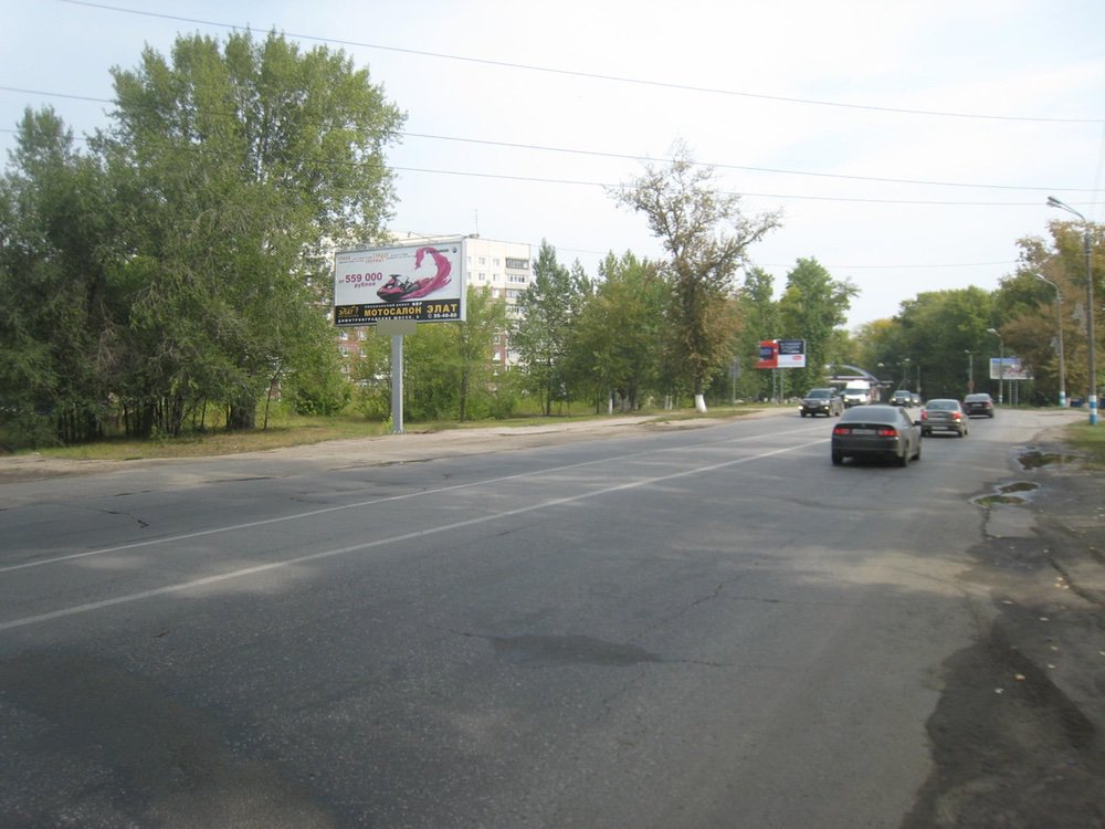 Фотография рекламного носителя, тип: Билборд 3x6, адрес: Димитровградское ш. Х Заречная ул., Ульяновск, Ульяновская область, Россия. Сторона B №690338