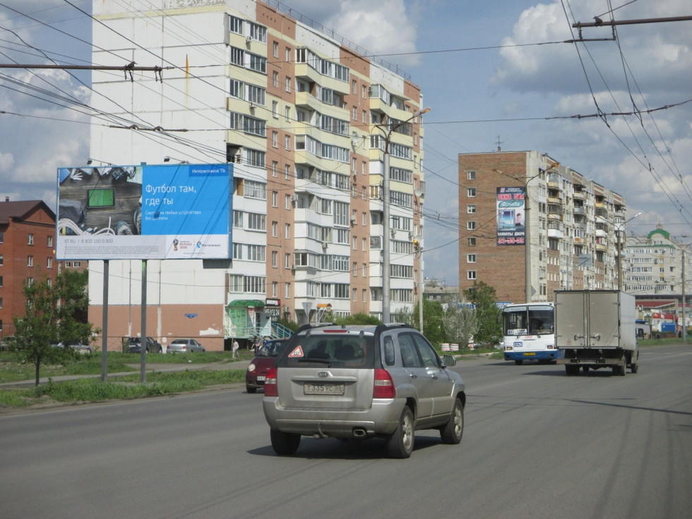Фотография рекламного носителя, тип: Билборд 3x6, адрес: Дианова ул. д.30, Омск, Омская область, Россия. Сторона В №1009758