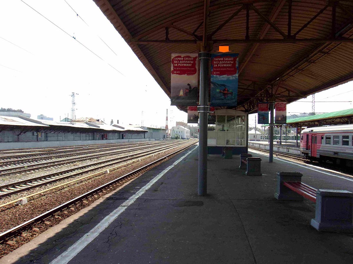 Фотография рекламного носителя, тип: Флаг, адрес: Земляной Вал ул., д.29, платформа №3, поз.97, Москва, Россия. Сторона Б №985994