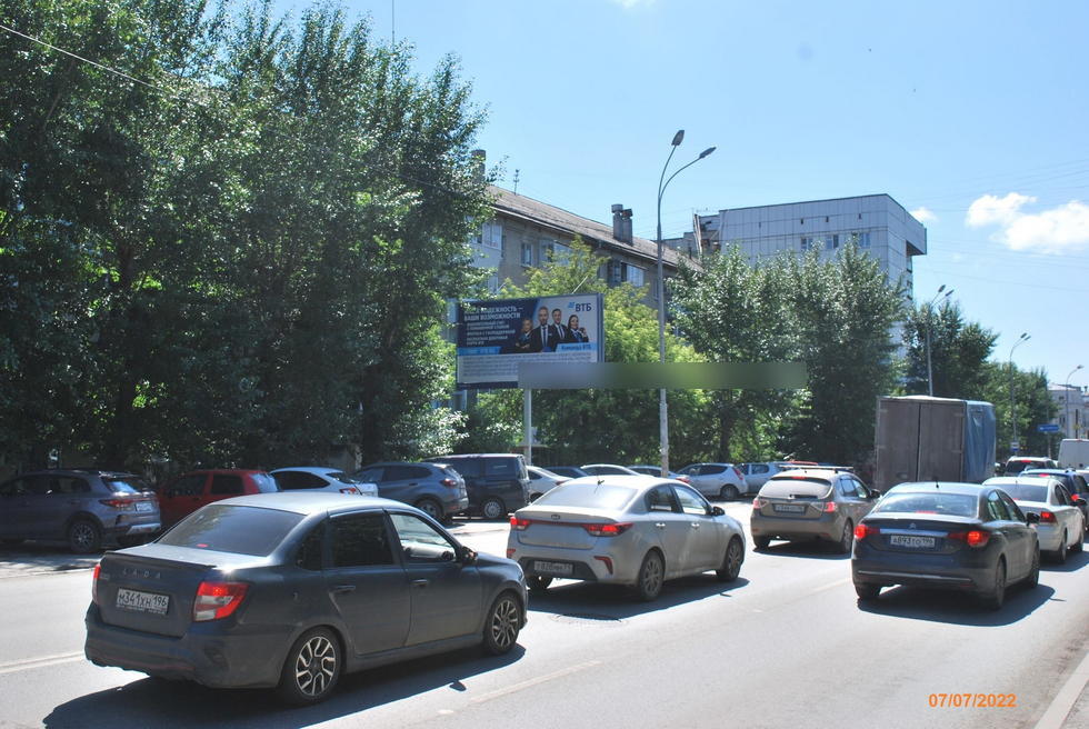 Фотография рекламного носителя, тип: Билборд 3x6, адрес: Восточная ул., д.21 Х Декабристов ул., Екатеринбург, Свердловская область, Россия. Сторона Б №538601