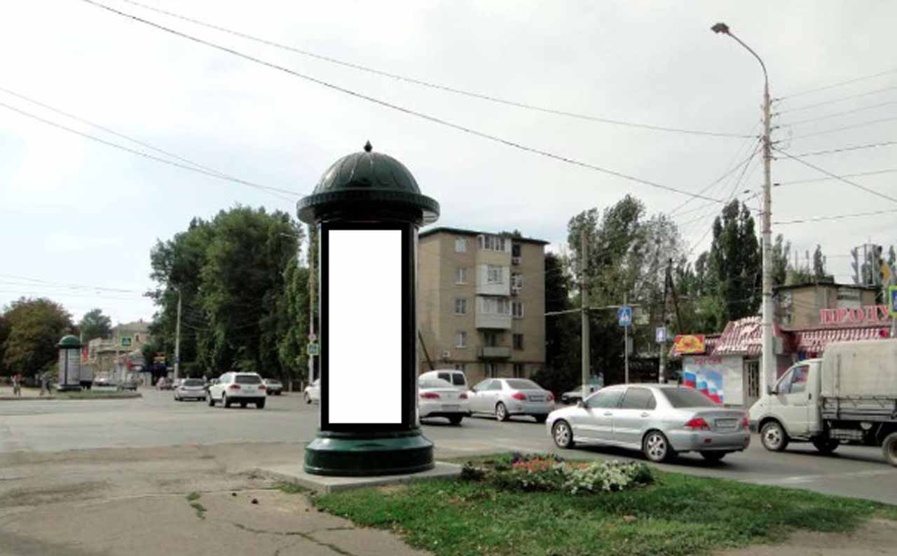 Фотография рекламного носителя, тип: Пиллар 3x1.4, адрес: Баклановский пр-т.Х Г. Петровой пер. Х Крылова ул. Поз.2, Новочеркасск, Ростовская область, Россия. Сторона С №1093393