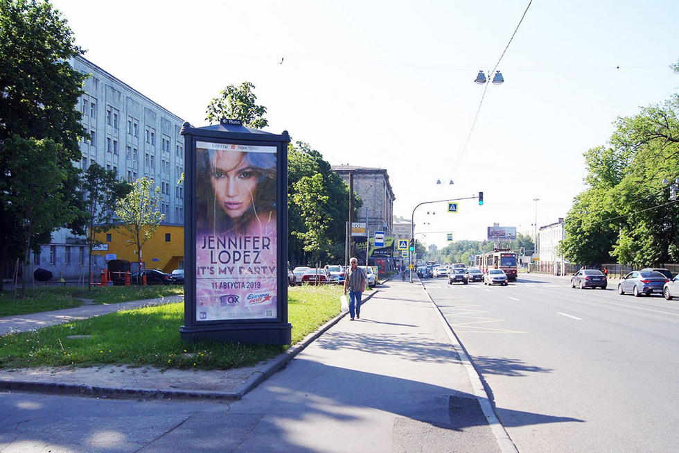 Фотография рекламного носителя, тип: Пиллар 3x1.4, адрес: Энгельса пр-т., д.27Ц, Санкт-Петербург, Россия. Сторона Б №724897