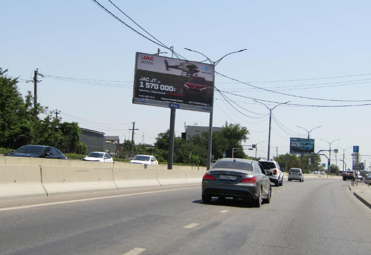 Фотография рекламного носителя, тип: Билборд 3x6, адрес: Уральская ул., д.149/1, Краснодар, Краснодарский край, Россия. Сторона А2 №679268