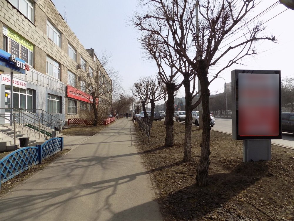 Фотография рекламного носителя, тип: Ситиформат 1.8x1.2, адрес: Высотная ул., д.2/1, Красноярск, Красноярский край, Россия. Сторона Б №758158
