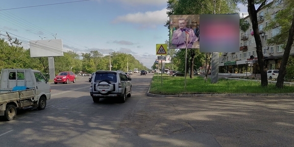 Фотография рекламного носителя, тип: Билборд 3x6, адрес: Владивостокское ш., д.115, Уссурийск, Приморский край, Россия. Сторона А №756872