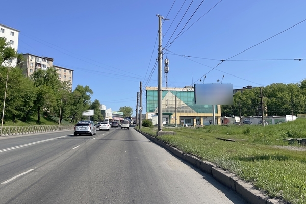 Фотография рекламного носителя, тип: Билборд 3x6, адрес: Луговая ул., д.81, Владивосток, Приморский край, Россия. Сторона А №326467