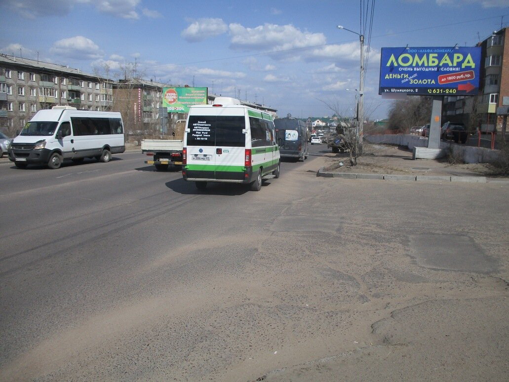 Фотография рекламного носителя, тип: Билборд 3x6, адрес: Шумяцкого ул., супермаркет Заудинский мелькомбинат, Улан-Удэ, Республика Бурятия, Россия. Сторона А №697206