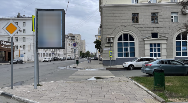 Фотография рекламного носителя, тип: Панель-кронштейн, адрес: Галактионовская ул. - Ярмарочная ул., поз.3, Самара, Самарская область, Россия. Сторона А №1079357