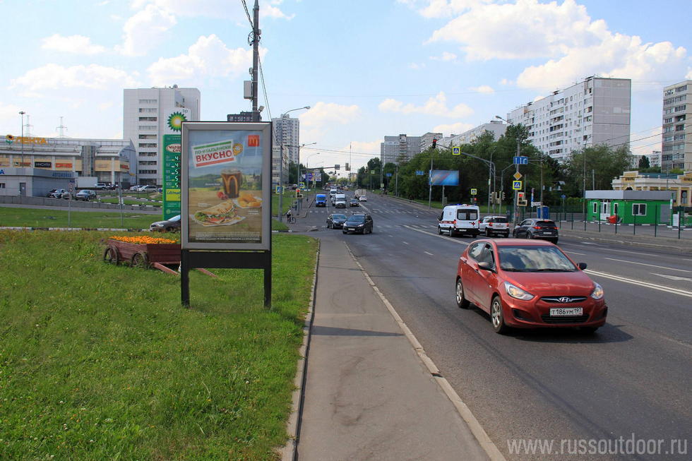 Фотография рекламного носителя, тип: Ситиформат 1.8x1.2, адрес: Бибиревская ул. Х Костромская ул., Москва, Россия. Сторона Б №435752