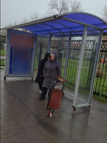 Фотография рекламного носителя, тип: Остановка 1.8x1.2, адрес: Парковая ул. Х Химическая ул., Саратов, Саратовская область, Россия. Сторона А №585236