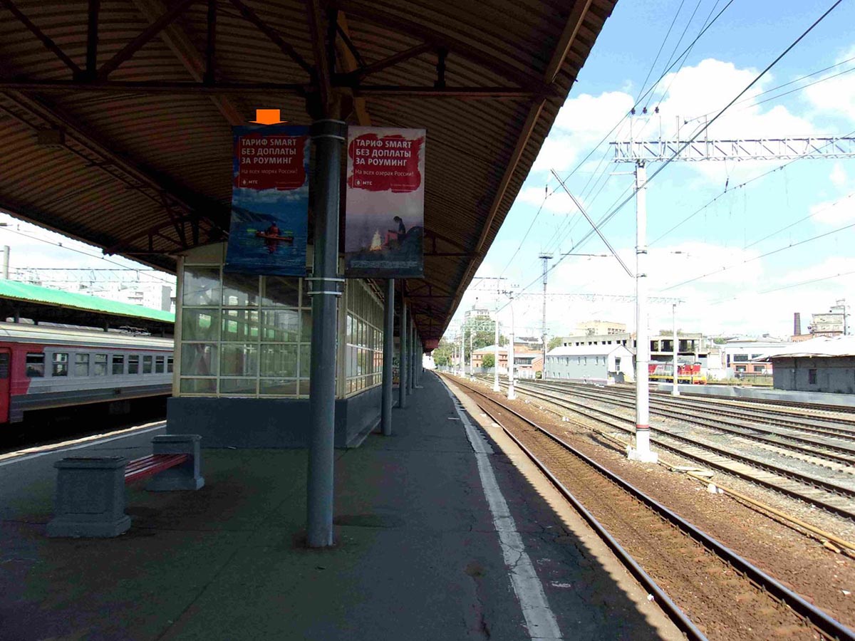 Фотография рекламного носителя, тип: Флаг, адрес: Земляной Вал ул., д.29, платформа №3, поз.97, Москва, Россия. Сторона А №985993