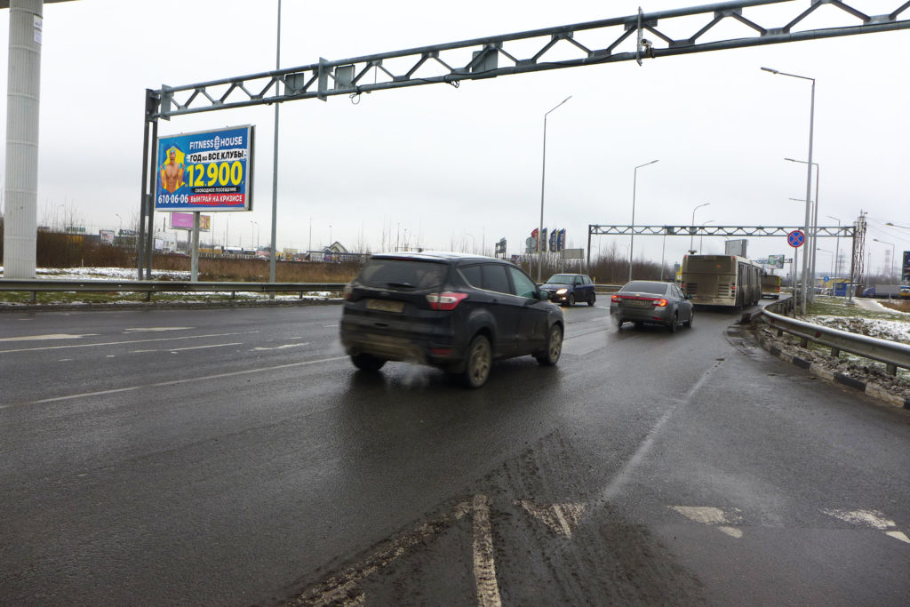 Фотография рекламного носителя, тип: Билборд 3x6, адрес: Мурманское ш., съезд к Икеа-Дыбенко, Кудрово, Ленинградская область, Россия. Сторона B №859050