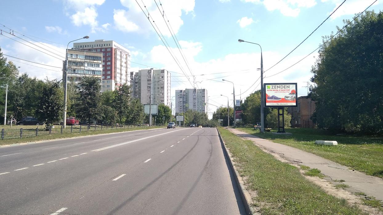 Фотография рекламного носителя, тип: Ситиборд 2.7x3.7, адрес: Ленинского Комсомола пр-т., д.6, поз.1, Видное, Московская область, Россия. Сторона A1-A5 №641690