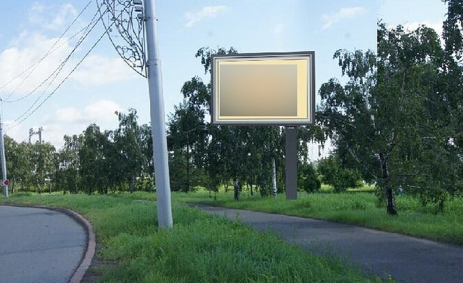 Фотография рекламного носителя, тип: Ситиборд 2.7x3.7, адрес: К. Маркса ул. Х Мира ул., д.1, Красноярск, Красноярский край, Россия. Сторона Б №779766