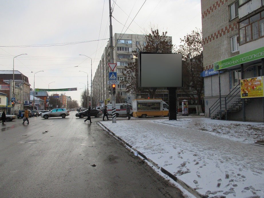 Фотография рекламного носителя, тип: Ситиборд 2.7x3.7, адрес: Кутякова ул. Х Чапаева ул., Саратов, Саратовская область, Россия. Сторона А1-А5 №717562